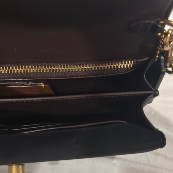 Authentic Coach Black Leather Chain Bag - Picture 2 of 11
